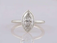 14 kt witgouden ring met 2,01 cts laboratoriumgekweekte diamant - afbeelding 3 van  8