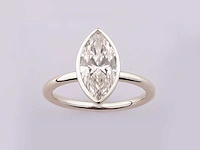 14 kt witgouden ring met 2,01 cts laboratoriumgekweekte diamant - afbeelding 4 van  8