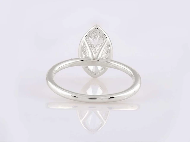 14 kt witgouden ring met 2,01 cts laboratoriumgekweekte diamant - afbeelding 7 van  8