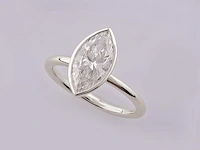 14 kt witgouden ring met 2,01 cts laboratoriumgekweekte diamant - afbeelding 1 van  8