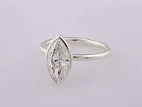 14 kt witgouden ring met 2,01 cts laboratoriumgekweekte diamant - afbeelding 2 van  8
