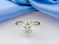 14 kt witgouden ring met 2,01 cts laboratoriumgekweekte diamant - afbeelding 2 van  11
