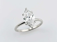 14 kt witgouden ring met 2,01 cts laboratoriumgekweekte diamant - afbeelding 4 van  11