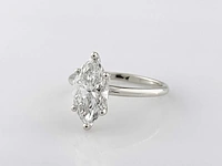 14 kt witgouden ring met 2,01 cts laboratoriumgekweekte diamant - afbeelding 7 van  11