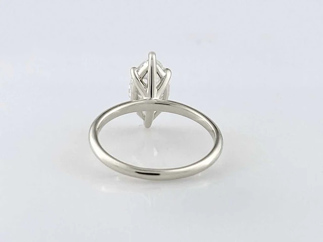 14 kt witgouden ring met 2,01 cts laboratoriumgekweekte diamant - afbeelding 9 van  11