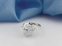 14 kt witgouden ring met 2,04 cts laboratoriumgekweekte diamant - afbeelding 3 van  11