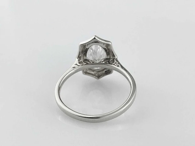 14 kt witgouden ring met 2,04 cts laboratoriumgekweekte diamant - afbeelding 9 van  11