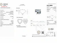 14 kt witgouden ring met 2,05 cts laboratoriumgekweekte diamant - afbeelding 3 van  9