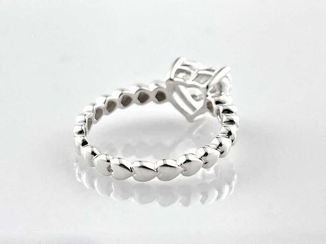 14 kt witgouden ring met 2,05 cts laboratoriumgekweekte diamant - afbeelding 8 van  9