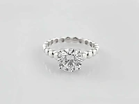 14 kt witgouden ring met 2,05 cts laboratoriumgekweekte diamant