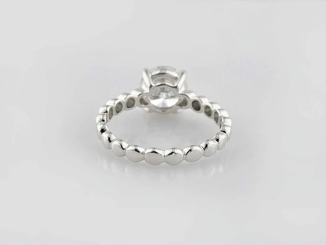 14 kt witgouden ring met 2,05 cts laboratoriumgekweekte diamant - afbeelding 8 van  10