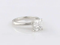 14 kt witgouden ring met 2,06 cts laboratoriumgekweekte diamant - afbeelding 10 van  11