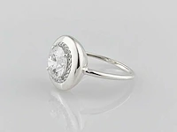 14 kt witgouden ring met 2,12 cts laboratoriumgekweekte diamant - afbeelding 4 van  8