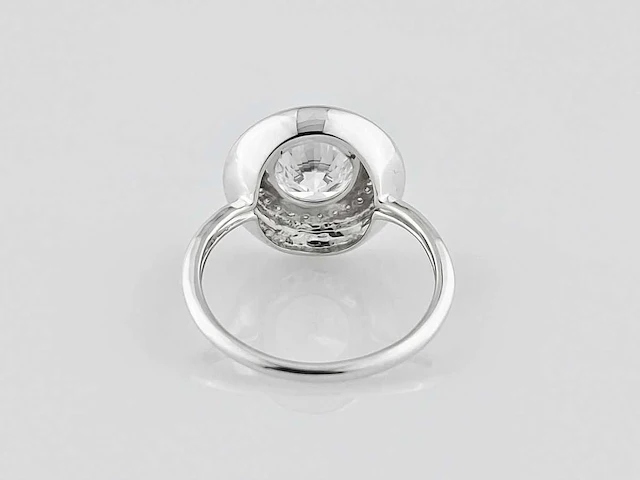 14 kt witgouden ring met 2,12 cts laboratoriumgekweekte diamant - afbeelding 5 van  8