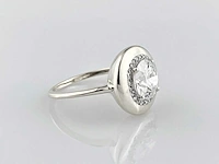 14 kt witgouden ring met 2,12 cts laboratoriumgekweekte diamant - afbeelding 6 van  8