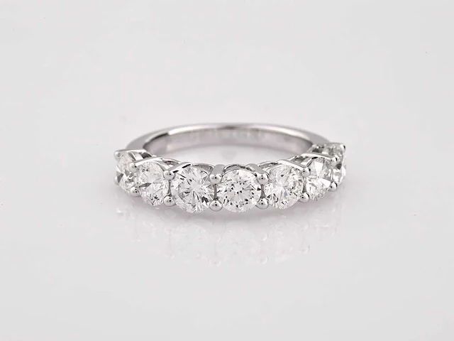 14 kt witgouden ring met 2,53 cts laboratoriumgekweekte diamant - afbeelding 1 van  8