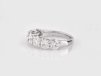14 kt witgouden ring met 2,53 cts laboratoriumgekweekte diamant - afbeelding 2 van  8