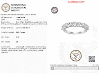 14 kt witgouden ring met 2,53 cts laboratoriumgekweekte diamant - afbeelding 4 van  8