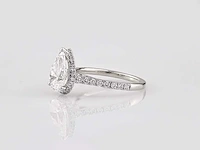 14 kt witgouden ring met 2,54 cts laboratoriumgekweekte diamant - afbeelding 6 van  6