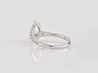 14 kt witgouden ring met 2,54 cts laboratoriumgekweekte diamant - afbeelding 4 van  6