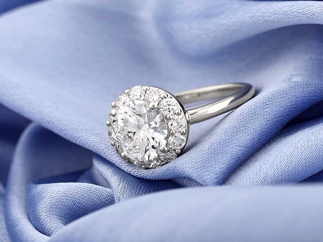 14 kt witgouden ring met 2,61 cts laboratoriumgekweekte diamant - afbeelding 5 van  9