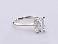 14 kt witgouden ring met 3,0 cts laboratoriumgekweekte diamant - afbeelding 6 van  8