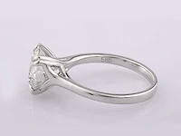 14 kt witgouden ring met 3,0 cts laboratoriumgekweekte diamant - afbeelding 6 van  7