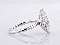 14 kt witgouden ring met 3,04 cts laboratoriumgekweekte diamant - afbeelding 8 van  10