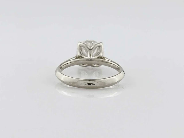 14 kt witgouden ring met 3,06 cts laboratoriumgekweekte diamant - afbeelding 9 van  9