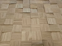 14 m2 parket wandpaneel - 450 x 450 x 22 mm - afbeelding 1 van  2