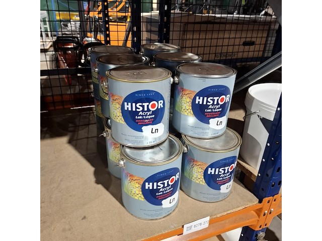 14 x 2.5l aqua hoogglanslak histor, wit - afbeelding 1 van  5