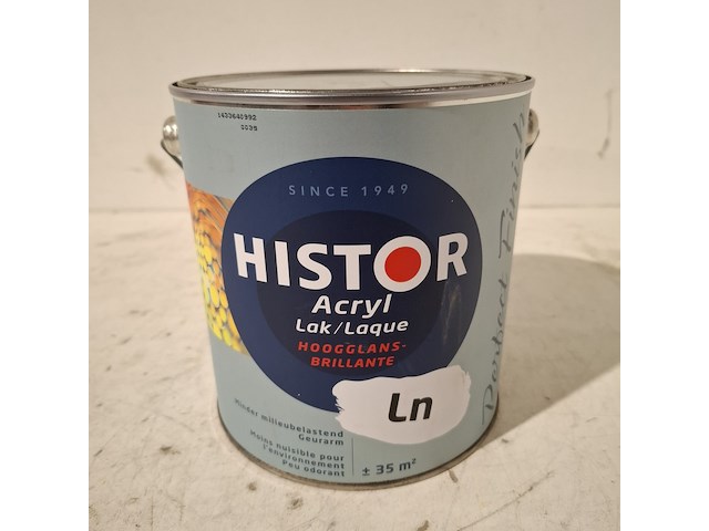 14 x 2.5l aqua hoogglanslak histor, wit - afbeelding 2 van  5