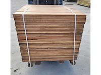 140 x guyana teak planken 25 x 140mm , lengte 75 cm - afbeelding 1 van  2