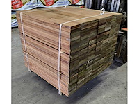 140 x guyana teak planken 25 x 140mm , lengte 75 cm - afbeelding 2 van  2
