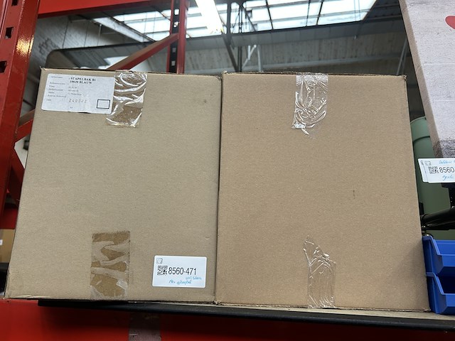 140x opbergbak/stapelbak voor schroeven, blauw - afbeelding 1 van  3