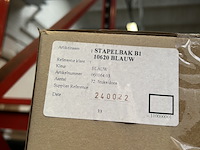 140x opbergbak/stapelbak voor schroeven, blauw - afbeelding 2 van  3