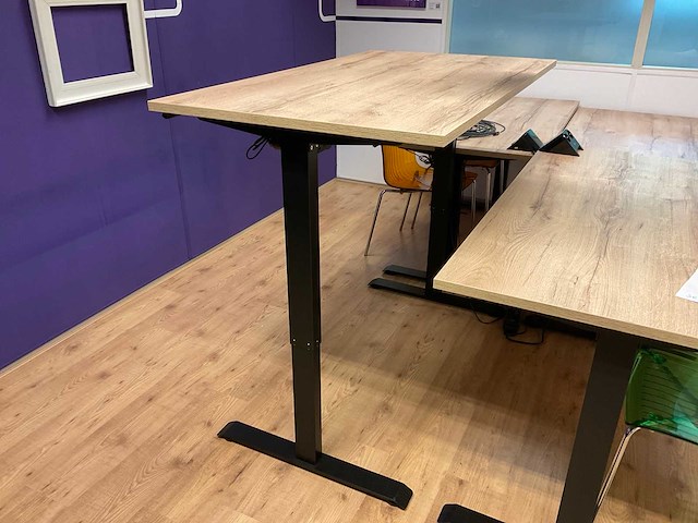 140x80cm elektrisch zit-sta bureautafel - afbeelding 2 van  5