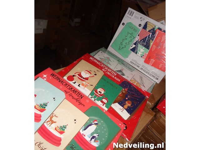 144 pakjes met 6 kerstkaarten met envelop - afbeelding 3 van  3