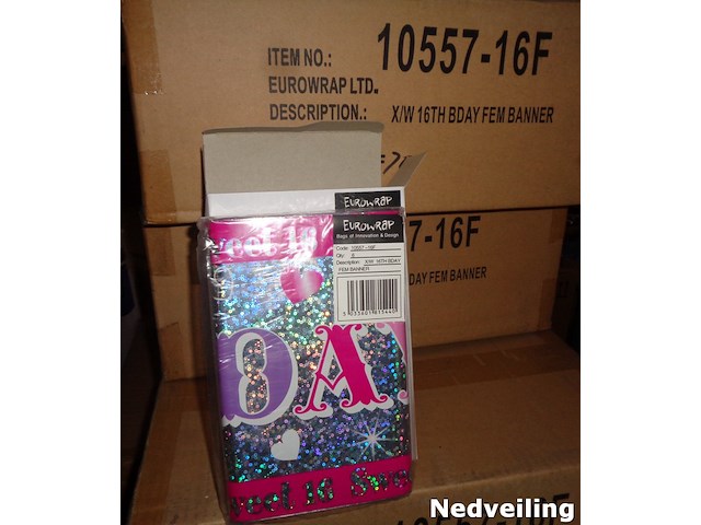 144x banner sweet 16 16th birthday - afbeelding 3 van  3