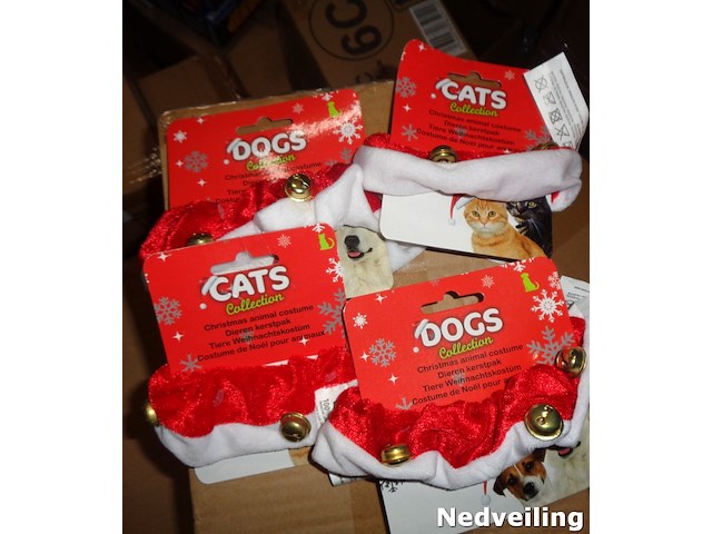 144x kerst halsband voor huisdieren kat en hond - afbeelding 2 van  3