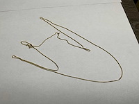 14k gouden gourmet schakelcollier 1,2 mm (3,7 gram)