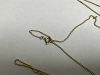 14k gouden gourmet schakelcollier 1,2 mm (3,7 gram) - afbeelding 2 van  3