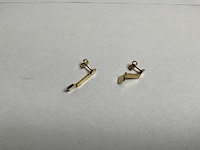 14k gouden oorbellen (2,7 gram) - afbeelding 1 van  4