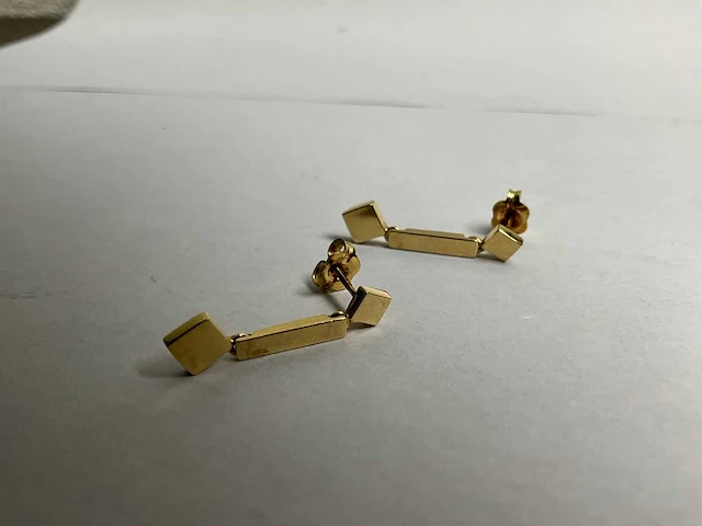 14k gouden oorbellen (2,7 gram) - afbeelding 2 van  4