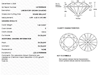 14k witgouden oorbellen met 2.08ct diamant ( igi gecertificeerd ) - afbeelding 5 van  5