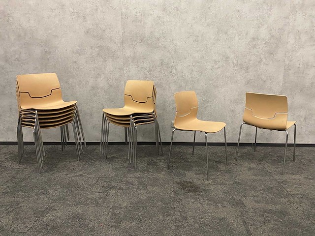 14x gaber slot - nestelbare kantinestoel - afbeelding 1 van  10