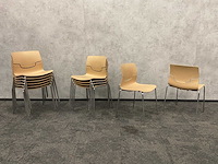 14x gaber slot - nestelbare kantinestoel