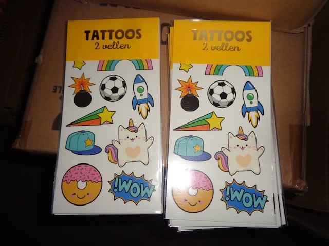 14x pakje tattoos met 2 vellen - afbeelding 1 van  3