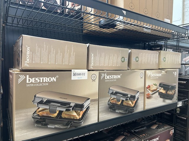 14x sandwichmaker xl bestron, satin collection - afbeelding 4 van  4