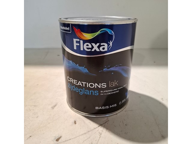 15 liter zijdeglanslak, flexa, ral 9010 - afbeelding 2 van  5